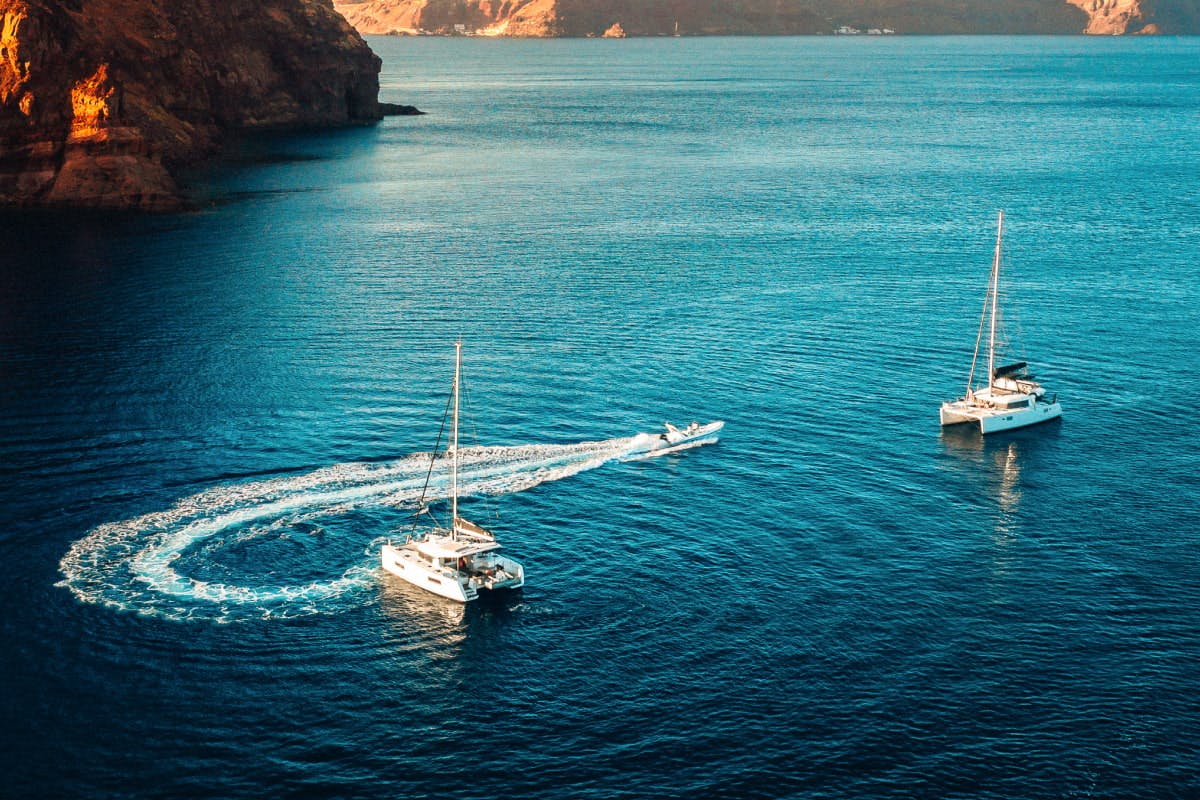 Coast & Caldera Catamaran Cruise